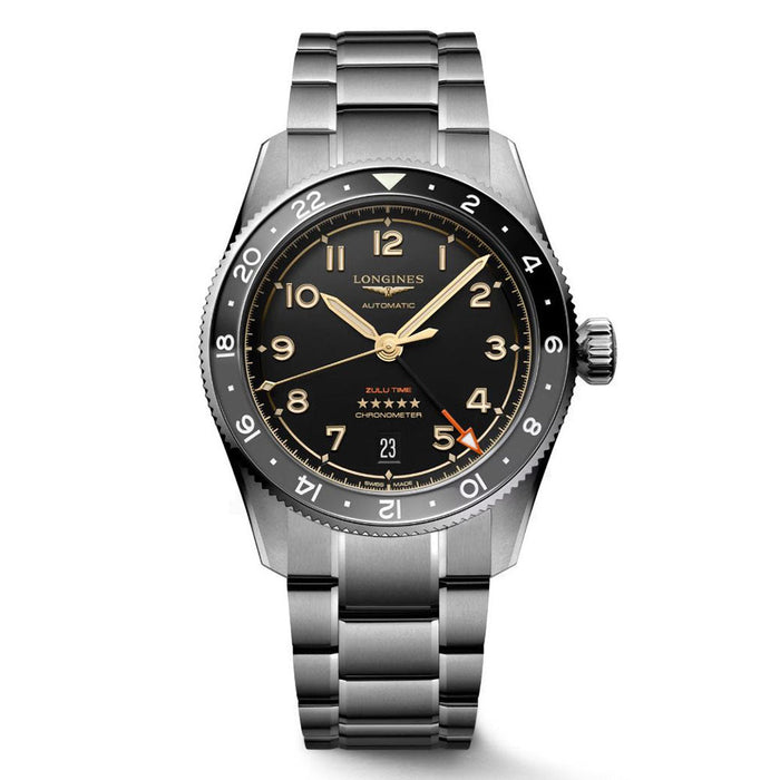 Longines orologio Spirit Zulu Time 39mm antracite automatico titanio L3.802.1.53.6