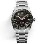 Longines orologio Spirit Zulu Time 39mm antracite automatico acciaio L3.802.4.63.6