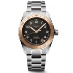 Longines orologio Spirit Zulu Time 1925 39mm nero automatico oro acciaio L3.803.5.53.6