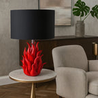 Capodimonte Flame Cone Lamp Trees H 70 cm Made in Italy