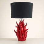 Gli Alberelli Lampada Cono Fiamma Capodimonte H 70 cm Made in Italy