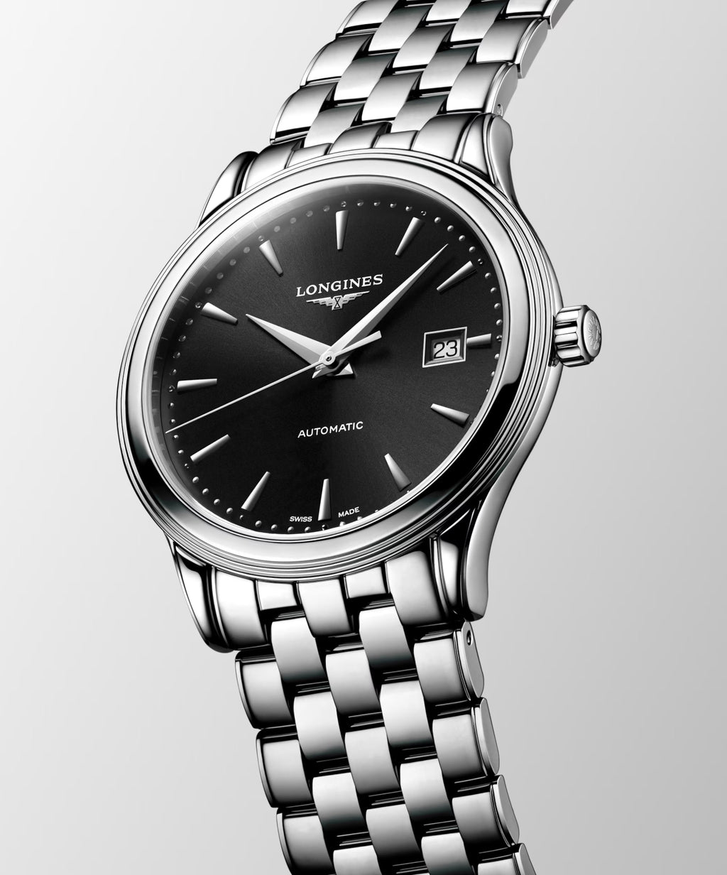 Longines Flagship Classic – Orologio automatico Swiss Made nero L4.984.4.59.6