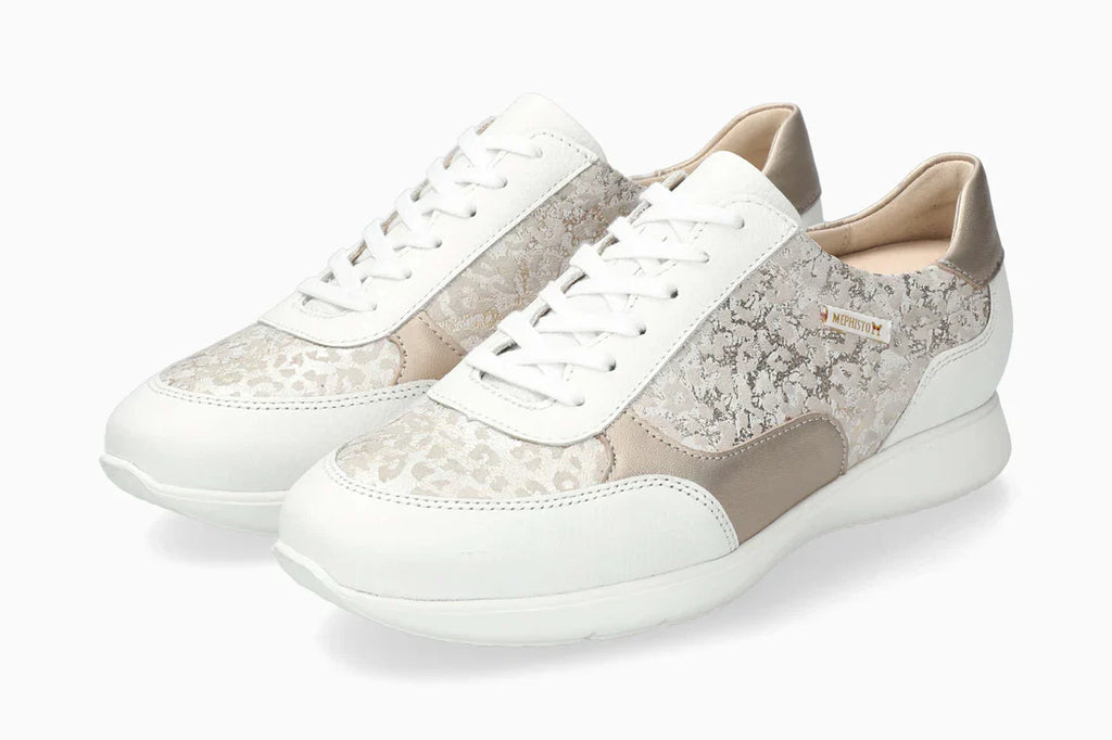 Mephisto Sneaker MENDY Donna – Bianca in Pelle con Tecnologia SOFT-AIR