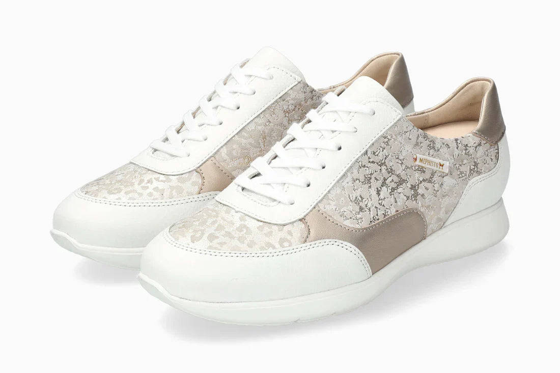 Mephisto Sneaker MENDY Donna – Bianca in Pelle con Tecnologia SOFT-AIR