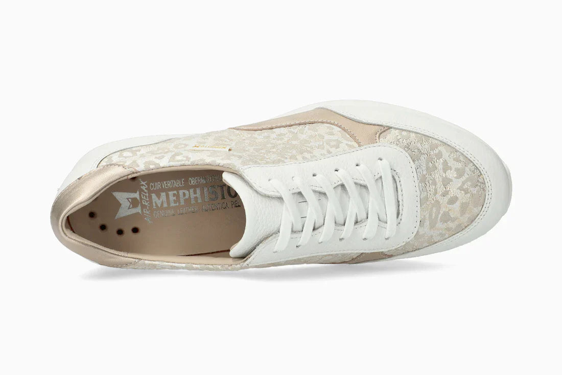 Mephisto Sneaker MENDY Donna – Bianca in Pelle con Tecnologia SOFT-AIR