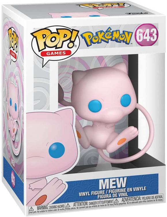 Funko Pop! Games Pokemon - Mew (643) Vinyl Figure Mewtwo Evolution 9cm Cat