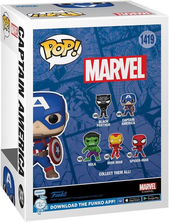 Funko Pop! Marvel New Classic Captain America - (1419) Captain America Figure