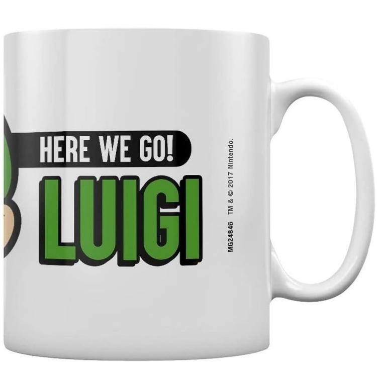 Pyramid Super Mario Bros Mug (Here We Go Luigi) Ceramic Mug Boxed