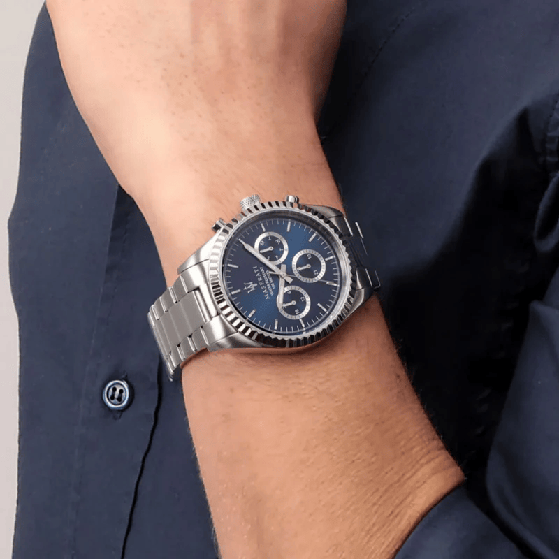 Maserati Competizione R88 Watch – steel with blue dial
