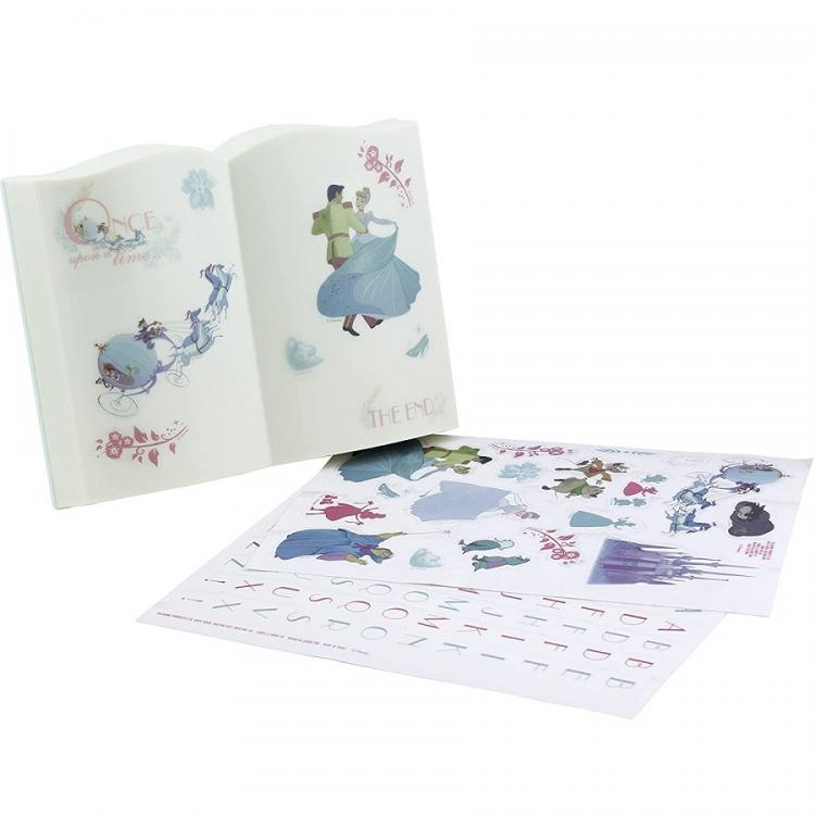 Paladone Disney Cinderella Book Lamp With Stickers Logo Book Table Lamp