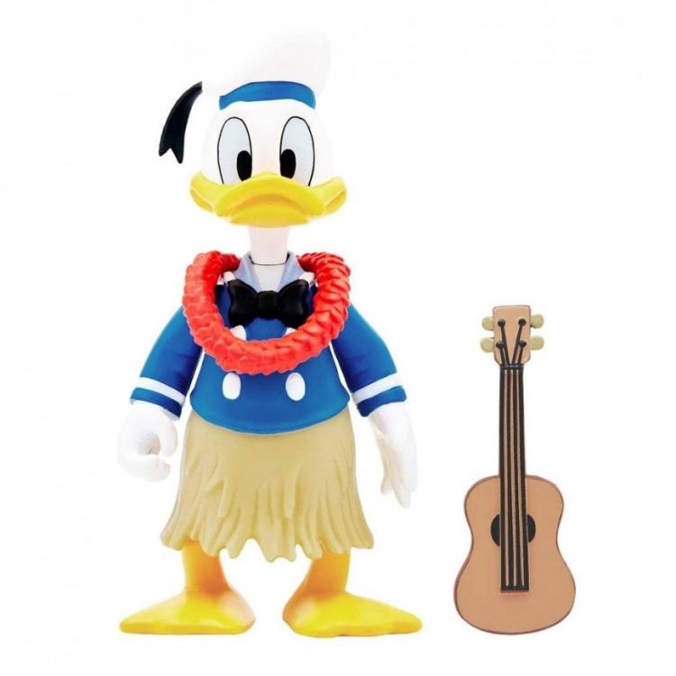 Super7 Disney Mickey & Friends "Donald" Duck Donald Hawaii ReAction Figure 9Cm