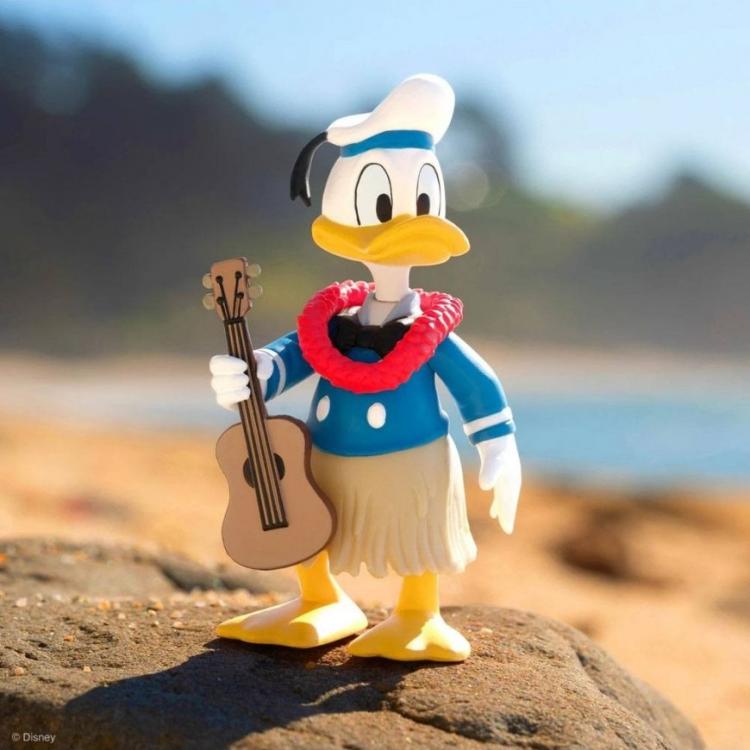 Super7 Disney Mickey & Friends "Donald" Duck Donald Hawaii ReAction Figure 9Cm