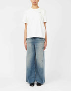 MM6 MAISON MARGIELA T-shirt Maniche Corte con Numeric Logo Off White