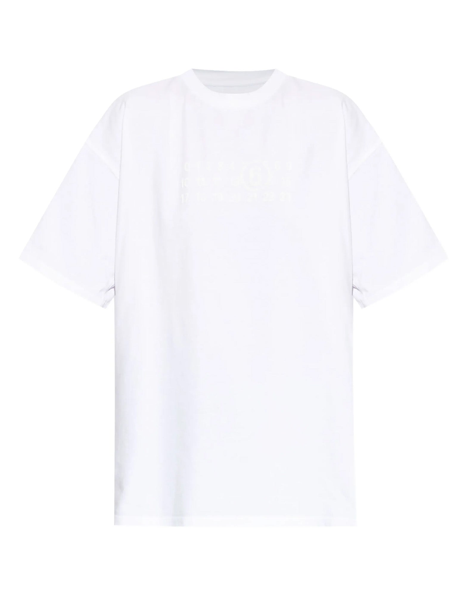 MM6 MAISON MARGIELA T-shirt con Numeric Logo Bianca