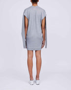 MM6 MAISON MARGIELA Cardigan in Misto Lana Spalmata Grigio Melange