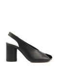 MM6 MAISON MARGIELA Sandali Anatomic con Tacco in Pelle Nera