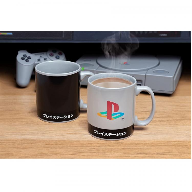 Paladone Playstation Heritage XL Heat Change Ceramic Mug Colour Changing