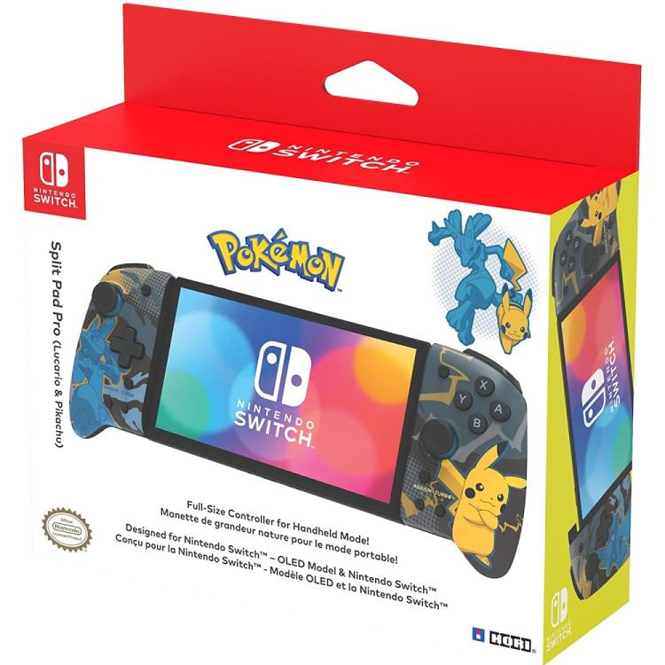 Hori Split Pad Pro Pokemon Lucario And Pikachu Controller For Nintendo Switch Oled