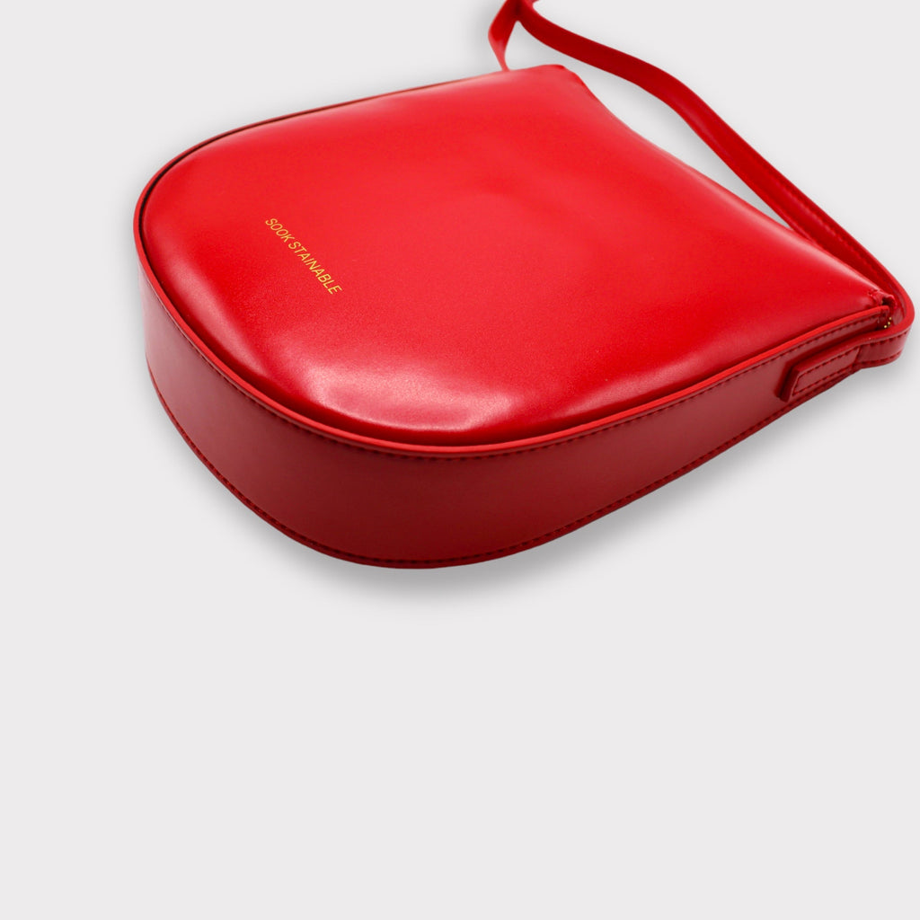 Eva - Borsa in pelle di mela rossa