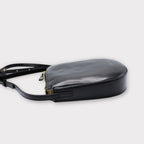 Eva - Apple Leather Strap Bag Black