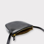 Eva - Apple Leather Strap Bag Black