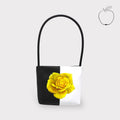 Aria - Borsa a Rosa Dipinta a Mano in Pelle di Mela Sostenibile