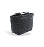 Lou - Genuine Leather Tote Bag Black Colour