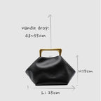 Sora - Metallic Handheld Bag Shoulder Bag Black