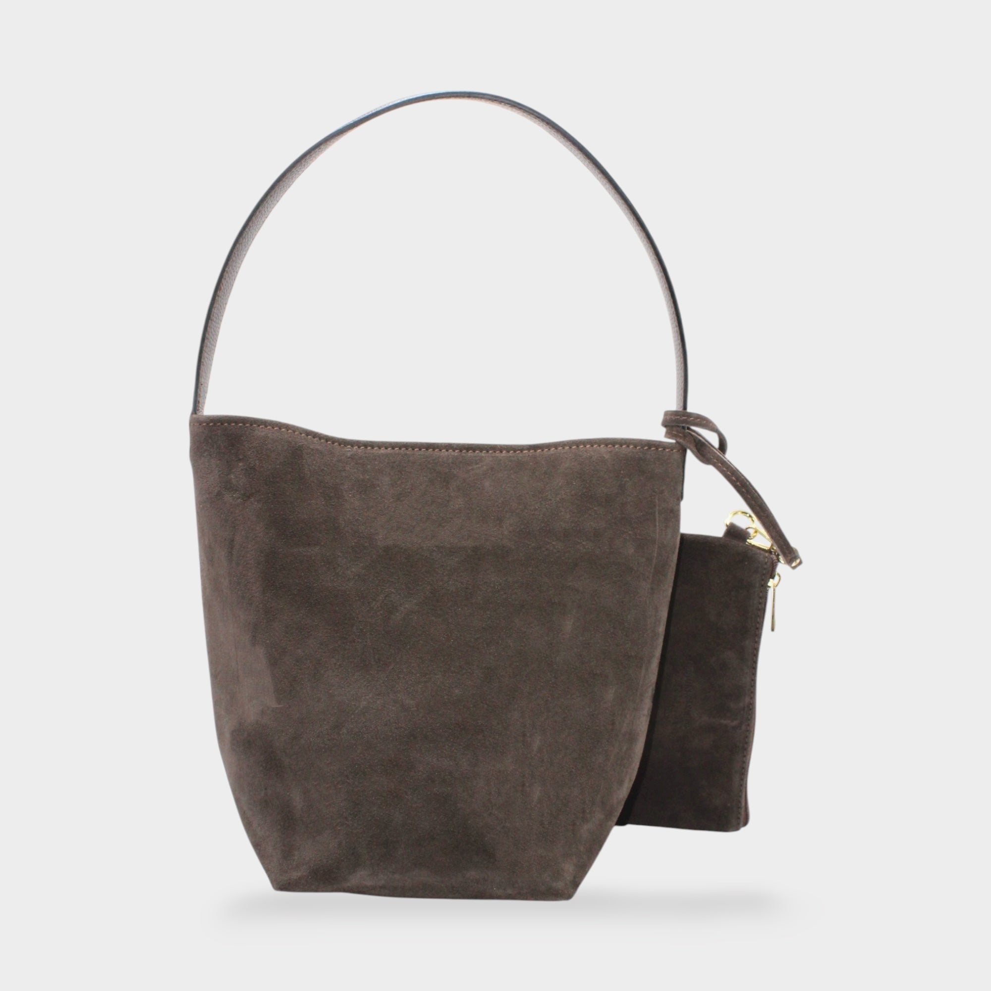 Ella - Borsa in pelle scamosciata minimalista