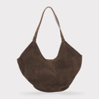 Elsa - Suede Leather Boat Tote Bag
