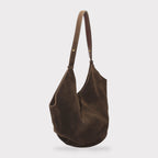 Elsa - Suede Leather Boat Tote Bag