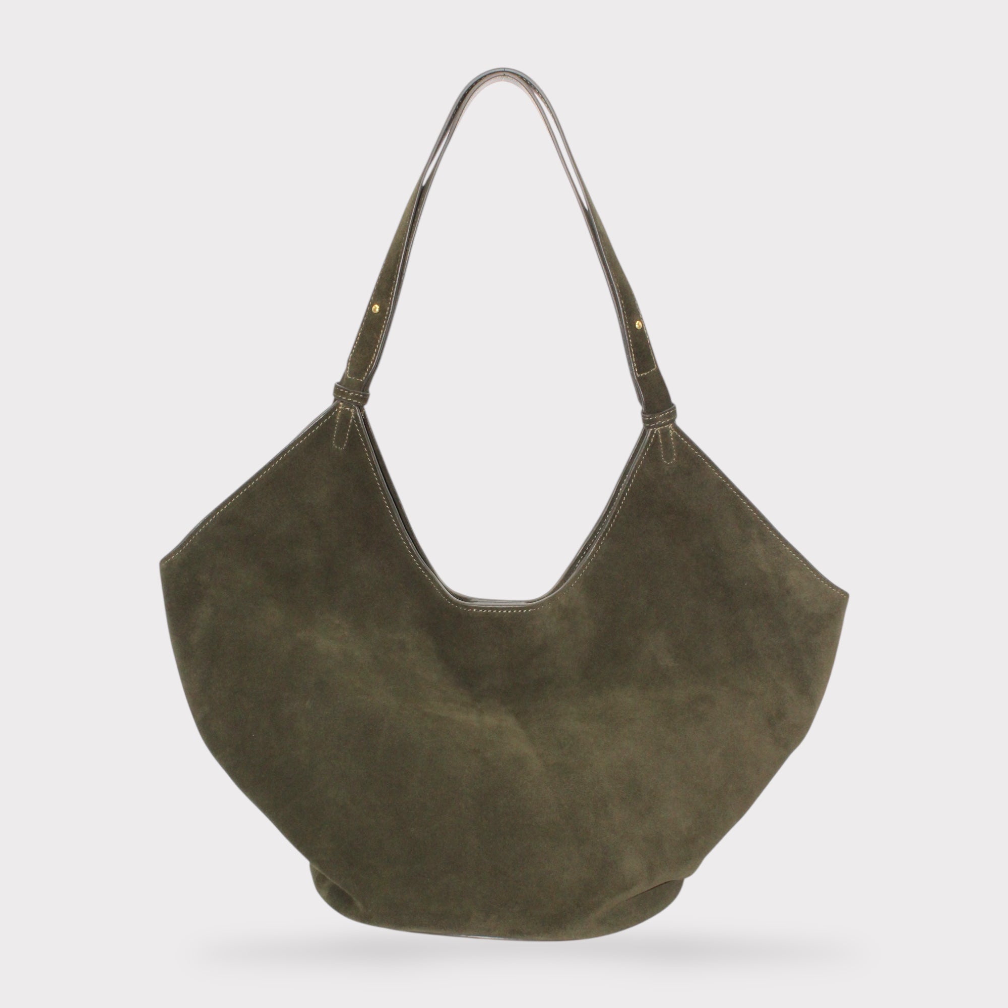 Elsa - Suede Leather Boat Tote Bag