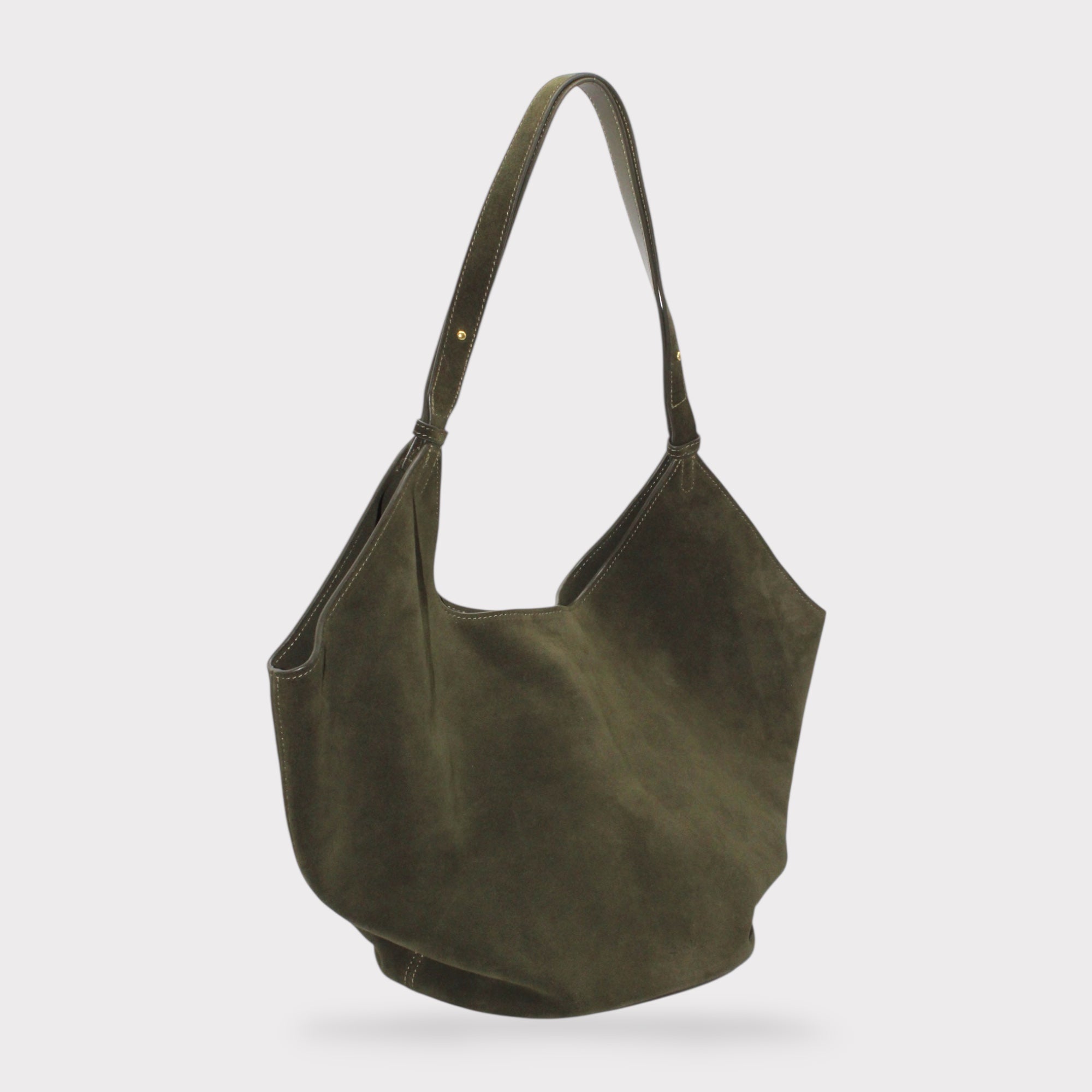 Elsa - Suede Leather Boat Tote Bag