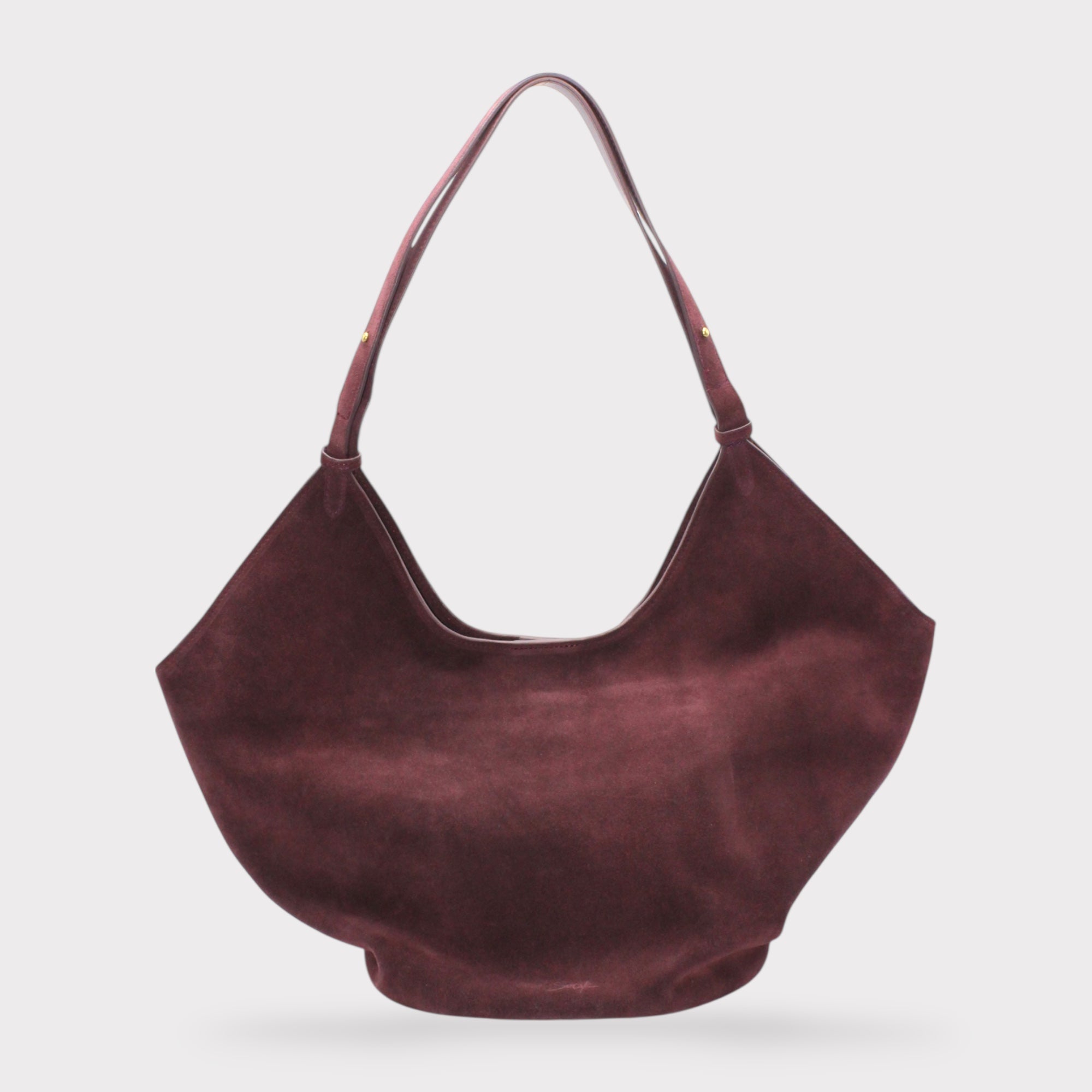Elsa - Suede Leather Boat Tote Bag