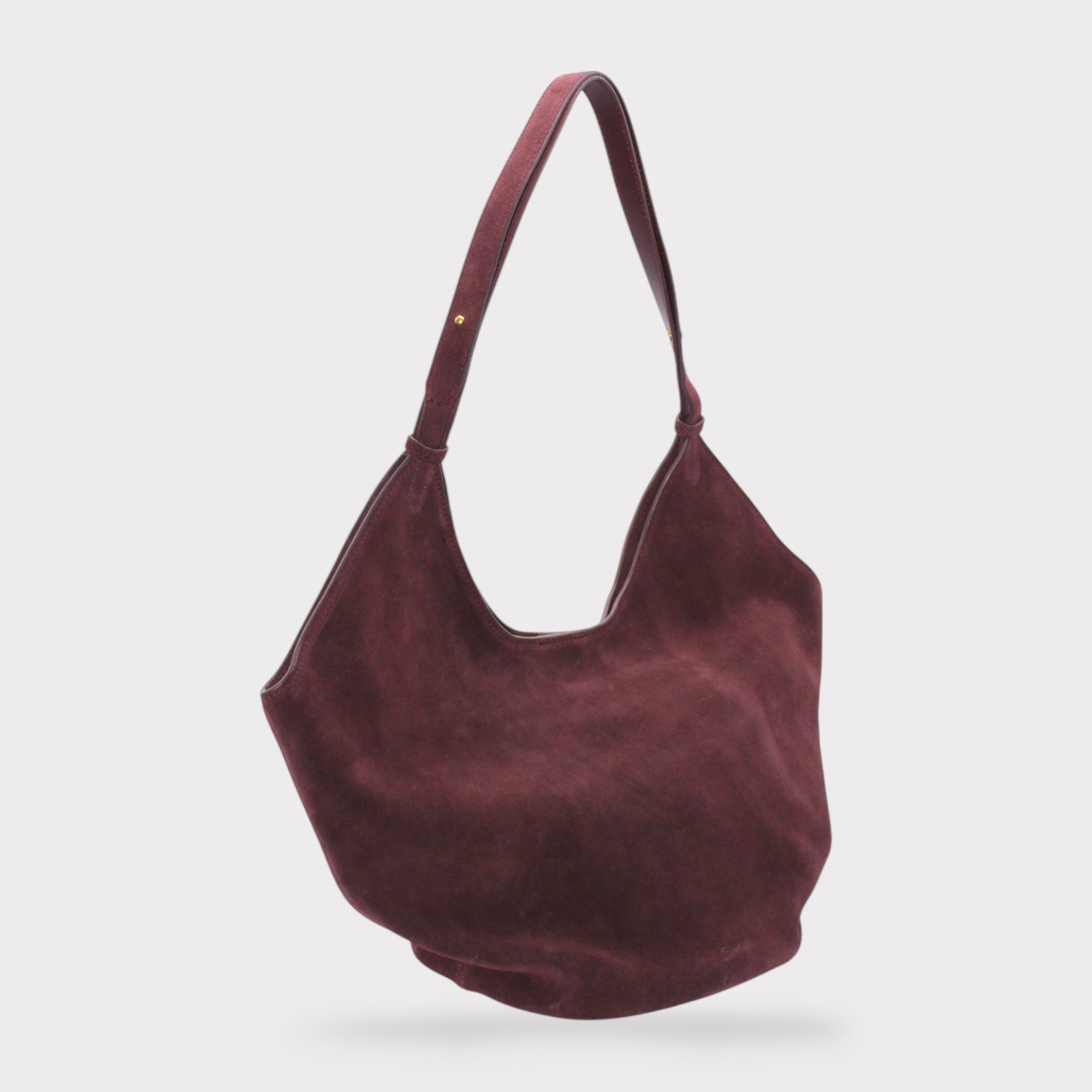 Elsa - Suede Leather Boat Tote Bag