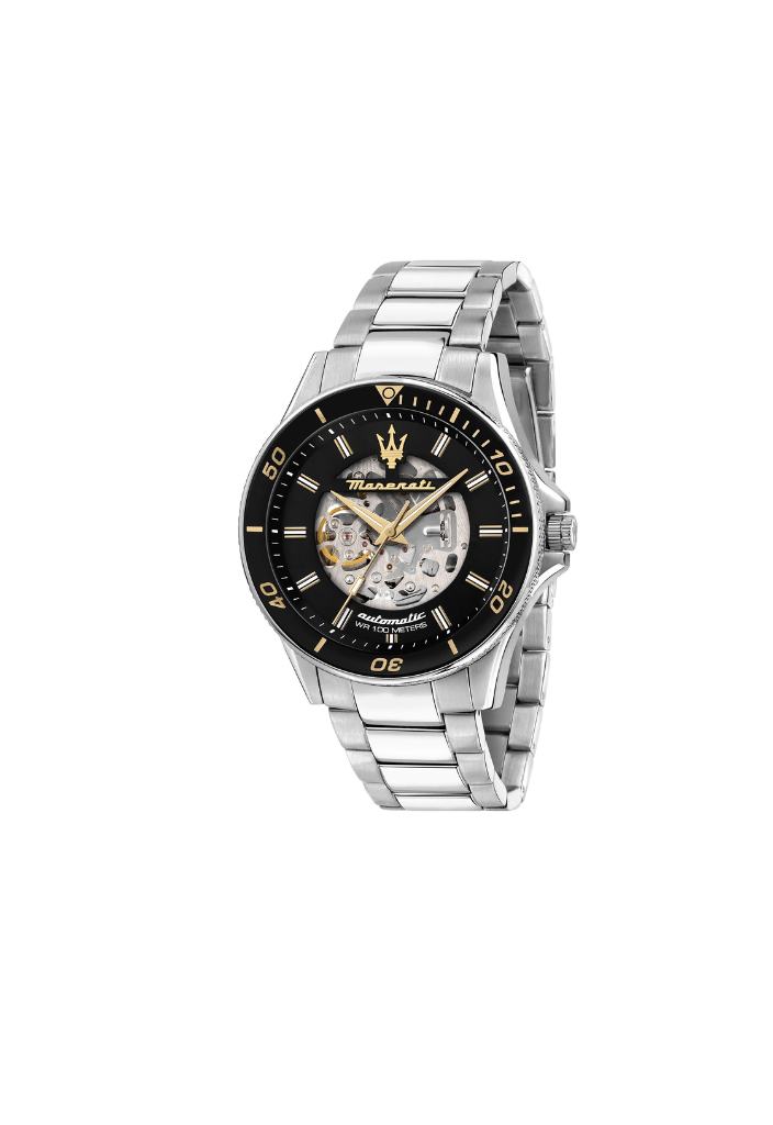 Maserati R88 Skeleton Steel Watch – Sporty elegance and precision