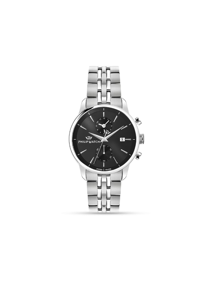 Philip Watch Anniversary Chronograph Quartz R827 Black