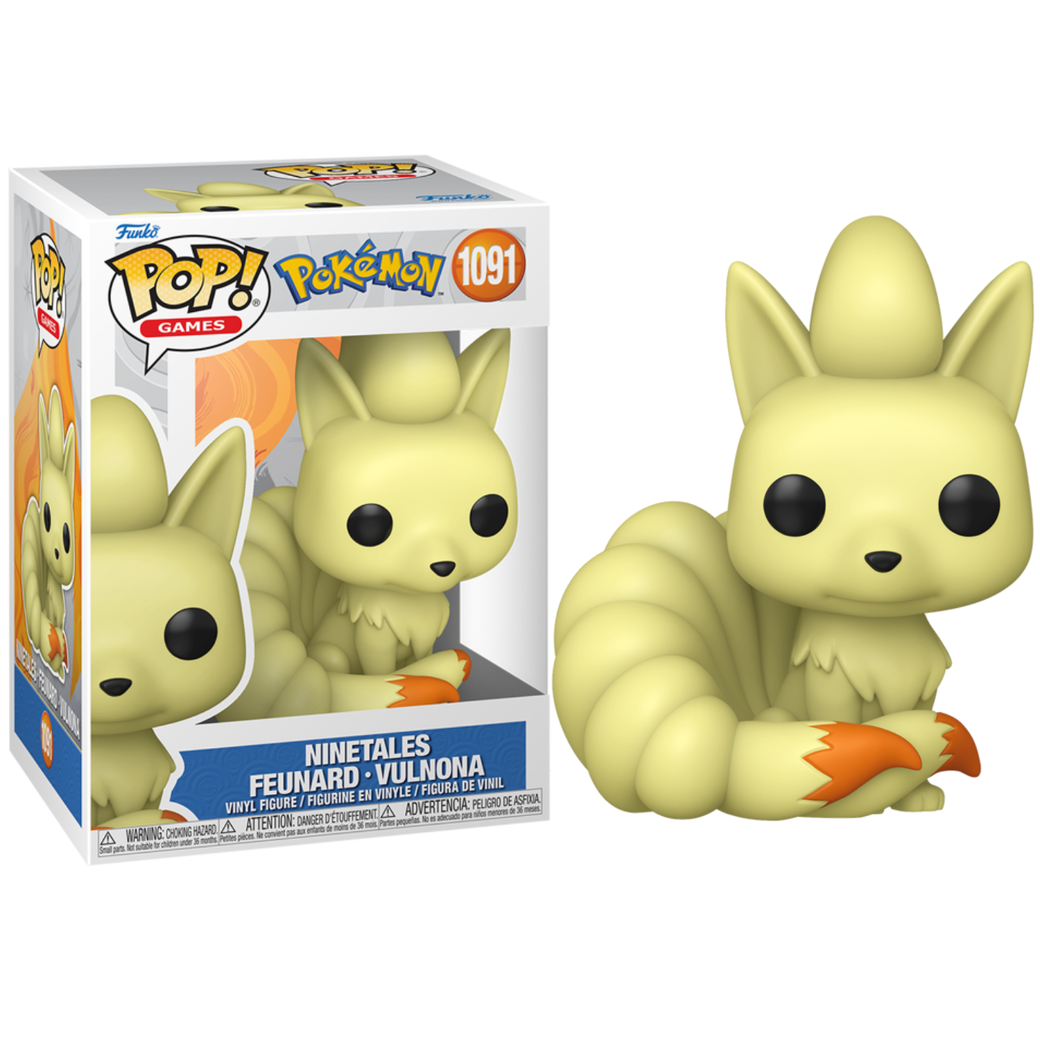 Funko Pop! Games Pokémon - (1091) Ninetales Vinyl Figure 9cm