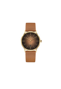 Hamilton American Classic H3873 – Intra-matic automatic with brown dial and yellow PVD coating