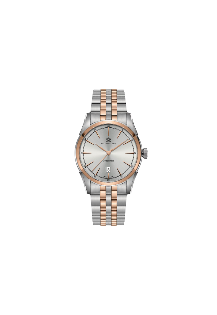 Hamilton American Classic H42425151 - Elegant automatic with silver dial and rose PVD case