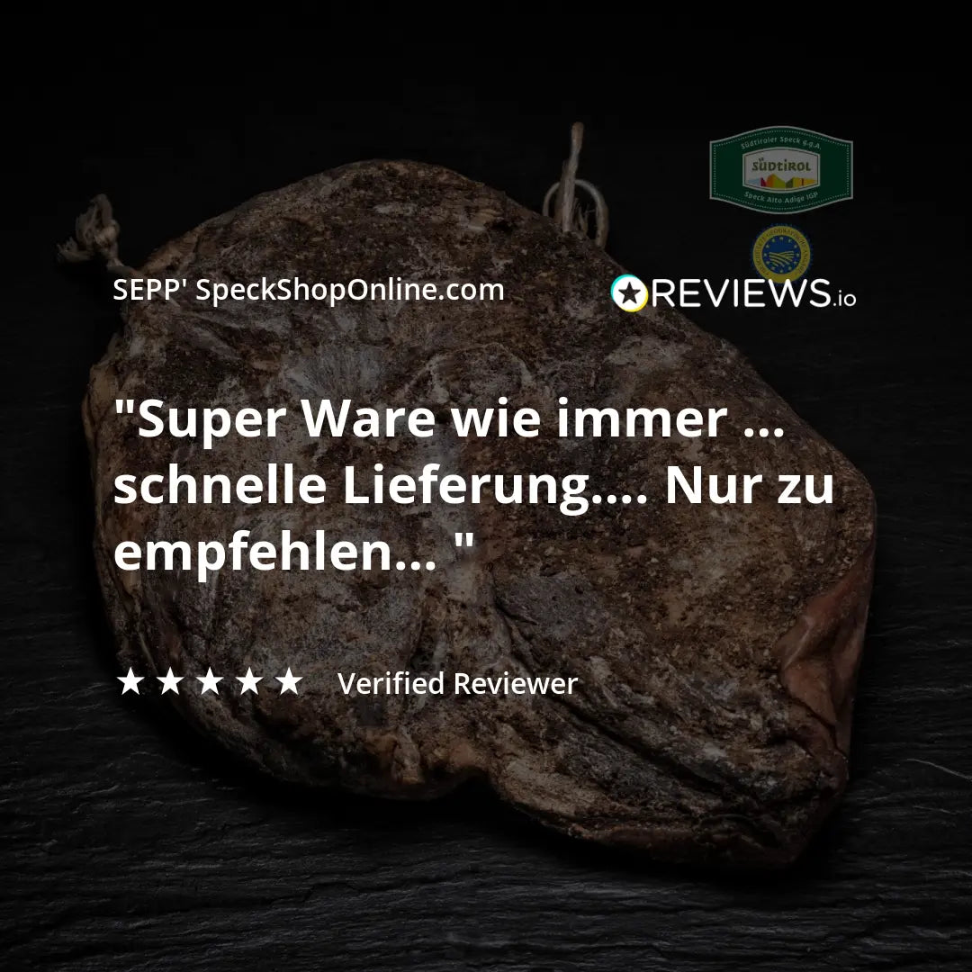 SEPP' South Tyrolean Speck PGI - 'The Whole Ham' - Free shipping