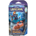 Disney Lorcana "Ursula'S Return" Starter Deck Sapphire/Steel Carte Card Tcg Eng