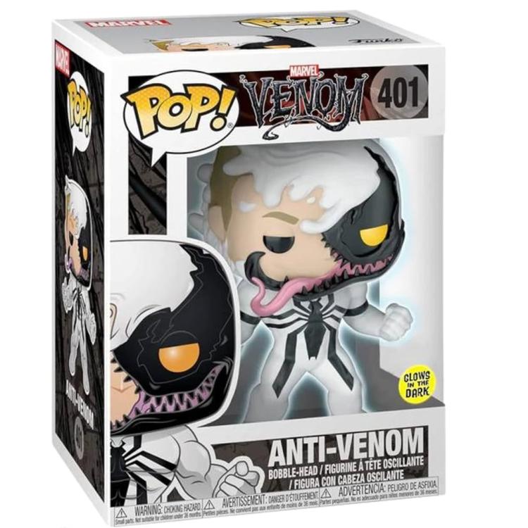 Funko Pop ! Tees Marvel Anti Venom (401) Eddie Brock Gitd 9Cm Figure + T-Shirt M