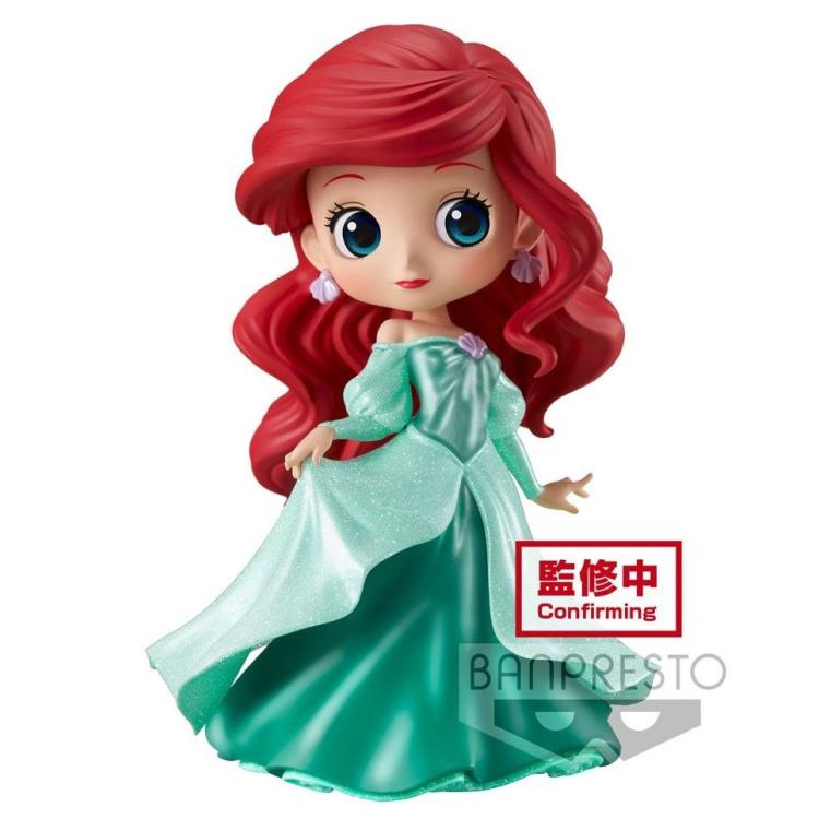 BANPRESTO Q POSKET DISNEY - ARIEL PRINCESS DRESS GLITTER FIGURE BANDAI 14CM