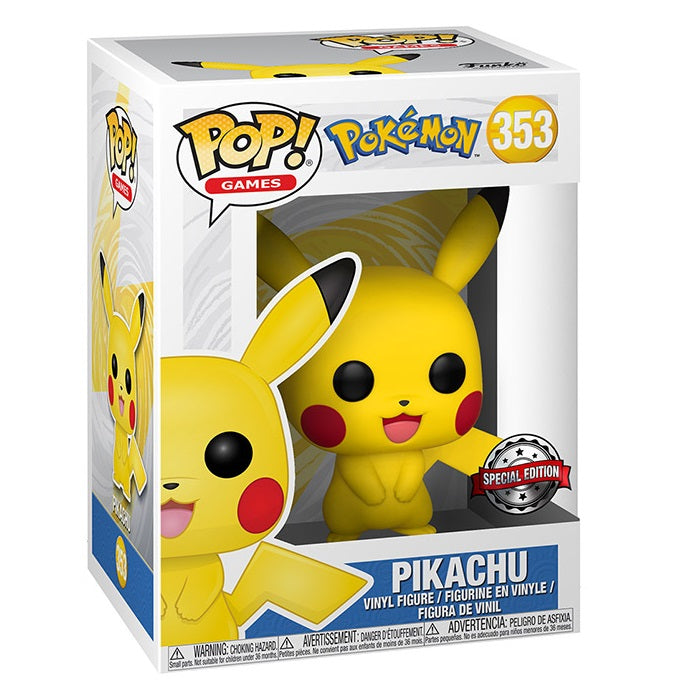 Funko Pop! Games Pokémon - (353) Pikachu Special Edition Vinyl Figure 9Cm