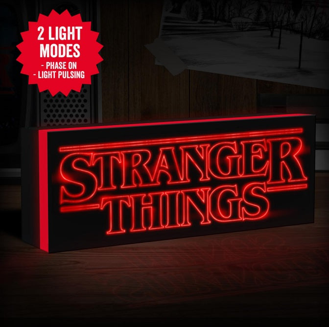 Paladone Official Stranger Things Logo Light Pulsing 30Cm Wide LED