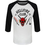 Heroes Inc Stranger Things T-Shirt M Uomo Maglia Maniche 3/4 Logo Baseball Nerd