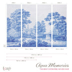 Vintage Wall Mural - Aqua Memories Lovalù