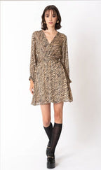 Micro animal print dress