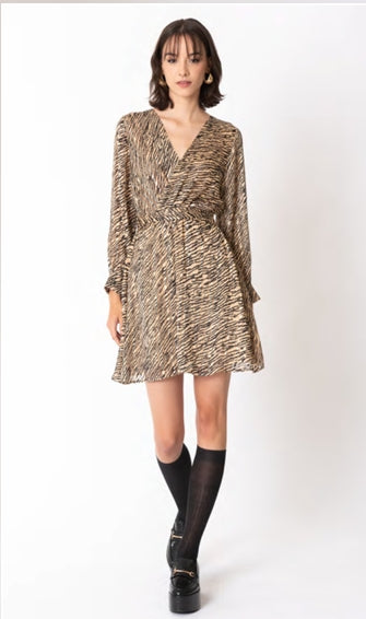 Micro animal print dress